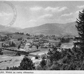 4.	Mszana Dolna, mosty na rzece Mszance, fot. Stanisław Mucha, pocztówka zbiory prywatne
