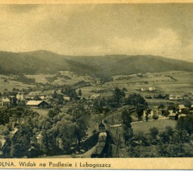 30.	Pocztówka z Mszaną Dolna, widok na Podlesie i Lubogoszcz, lata 30-te XX w. m zbiory prywatne
