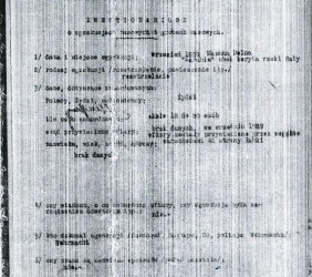 Zeznanie o pierwszej egzekucji, z września 1939. str.1