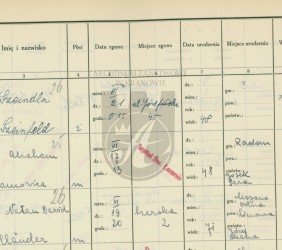 A note on the death of rabbi Natan Dawid Holl&auml;nder in Krak&oacute;w on 19 June 1938. Book of deaths. Source: family archives of Elieazar Zobermann, the rabbi&rsquo;s grandson.