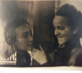 9.	Miriam and Shalom, Szabtai&rsquo;s children during the World War II