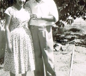 Cesia with her husband, David,1946