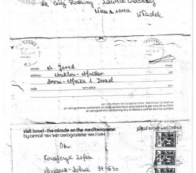 List Mosze Jereda do córki Wacławików,  Zofii z 1985 r., cd