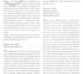 Encyklopedyczna notka o mszańskich Sprawiedliwych w alfabetycznym wykazie Sprawiedliwych wśród Narodów Świata 2. część