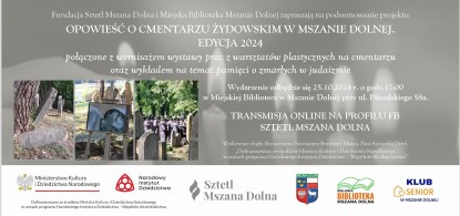 Zapraszamy na podsumowanie projektu wok&oacute;ł cmentarza żydowskiego i wernisaż wystawy prac malarskich