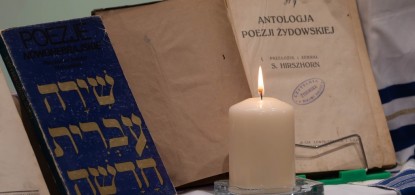 Our meeting on Jewish poetry in the Municipal Library in the lens of Marian Krzymiński