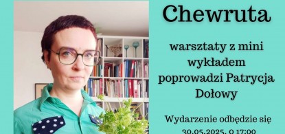 Zapraszamy na warsztaty chewruty - dialogu. Poprowadzi je znana pisarka, Patrycja Dołowy 