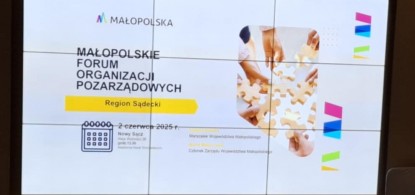 Fundacja Sztetl Mszana Dolna na Małopolskim Forum Organizacji Pozarządowych 