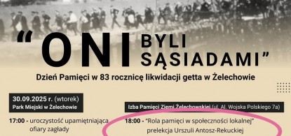 Sztetl Mszana Dolna na upamiętnieniu żelechowskich Żyd&oacute;w