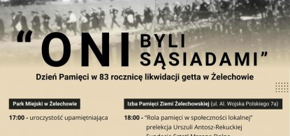 Sztetl Mszana Dolna at commemoration the Jews of Żelech&oacute;w